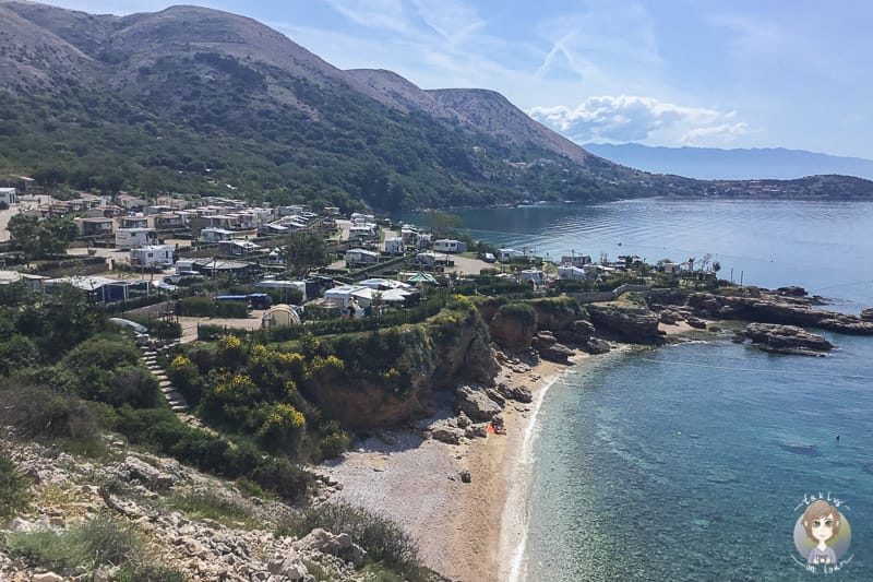 Camping in Europa an der Küste Kroatiens