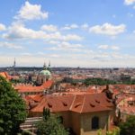Camping in Europa mit Blick auf Prag