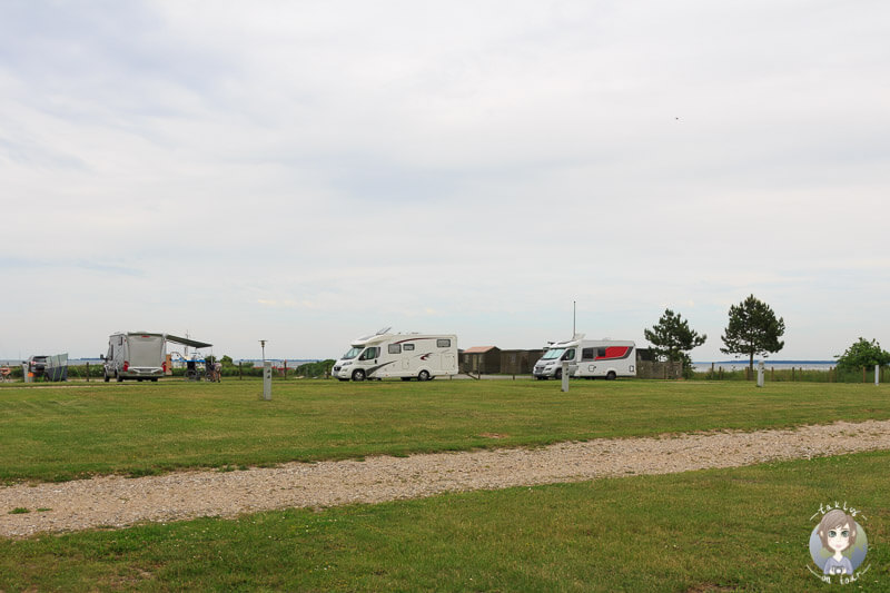 Der schöne Campingplatz in Kragenæs, Lolland, Dänemark