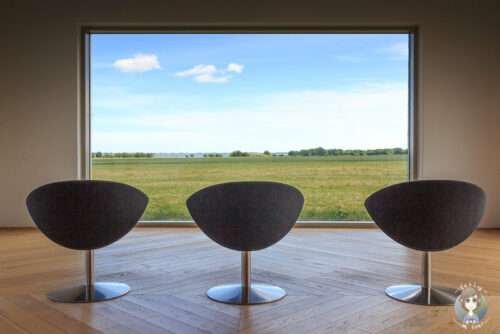 Toller Ausblick vom Fuglsang Kunstmuseum in Dänemark