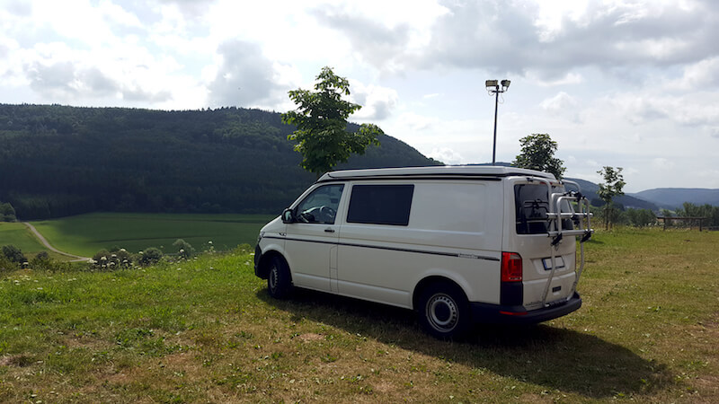 VW Bus Paul in der Nähe vom Bodensee