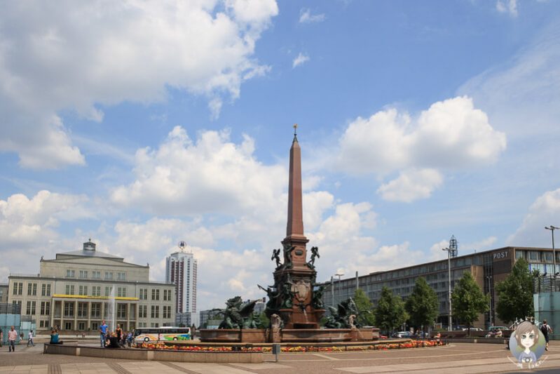 Blick auf den Augustusplatz in Leipzig