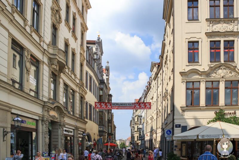 Die Innenstadt von Leipzig