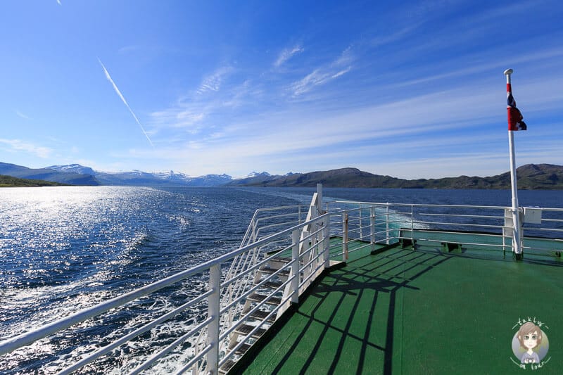 Aussicht auf einer Fähre in Norwegen