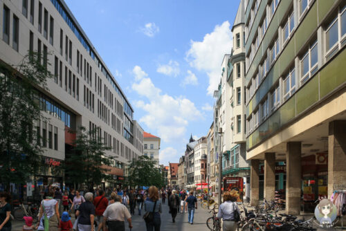 Einkaufsstrasse von Leipzig - Shopping