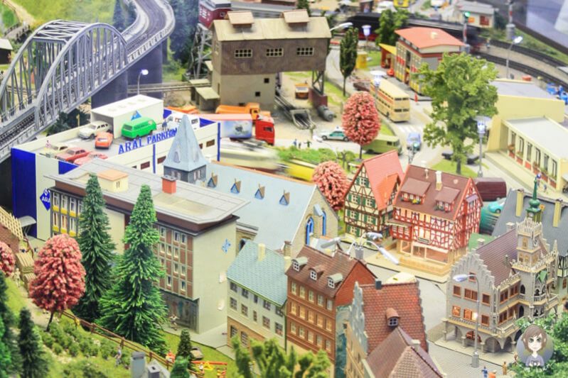 Miniaturbauwerk Leipzig im Hauptbahnhof