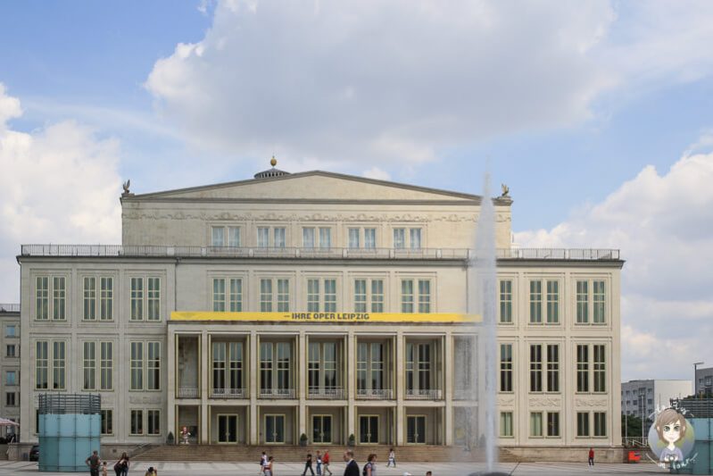 Die Oper am Augustusplatz in Leipzig