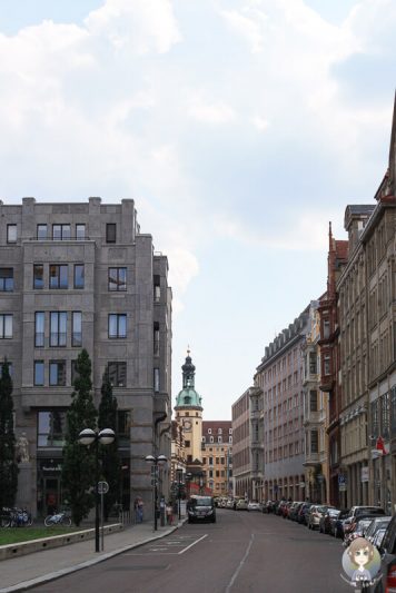 Schooener Strassenzug in Leipzig
