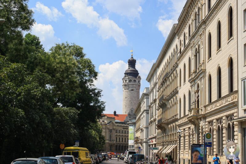 Spaziergang Richtung Innenstadt Leipzig