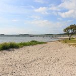 Strand in Nakskov, Lolland, Dänemark