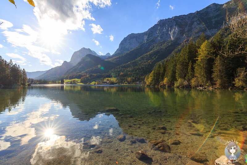 Toller Blick über den Hintersee im Nationalpark Berchtesgaden