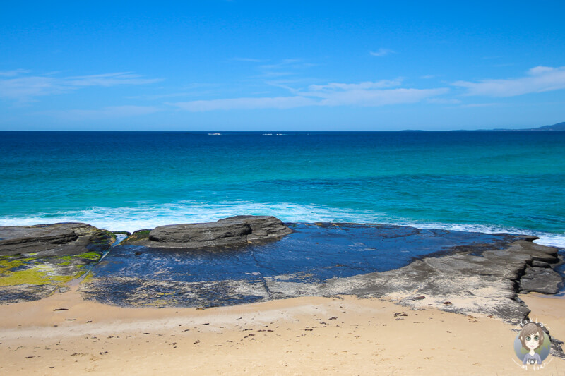 Kleiner Strand in Schöner Blick auf das Meer in Ulladulla