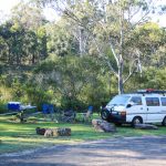 Campervan beim Camping im Megalong Valley