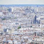 Aussicht von der Sacrr Coeur Basilika auf Paris