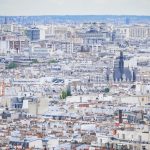 Aussicht von der Sacrr Coeur Basilika auf Paris