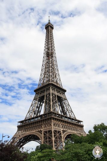 Das Wahrzeichen von Paris der Eiffelturm