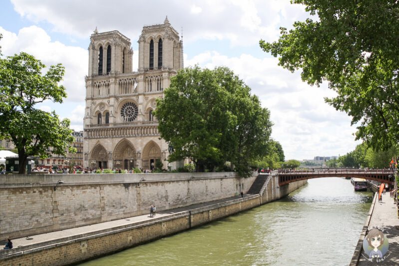 Blick auf die Kathedrale Notre Dame in Paris