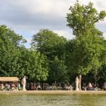 Abendsonne am Teich vom Jardin des Tuileries Paris