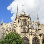 Rueckseite der Kathedrale Notre Dame