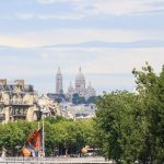 Basilika Sacré-Cœur in der Ferne