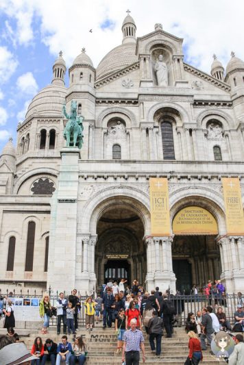 Blick auf die Basilika von Paris