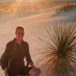 White Sands waehrend des Sonnenuntergangs