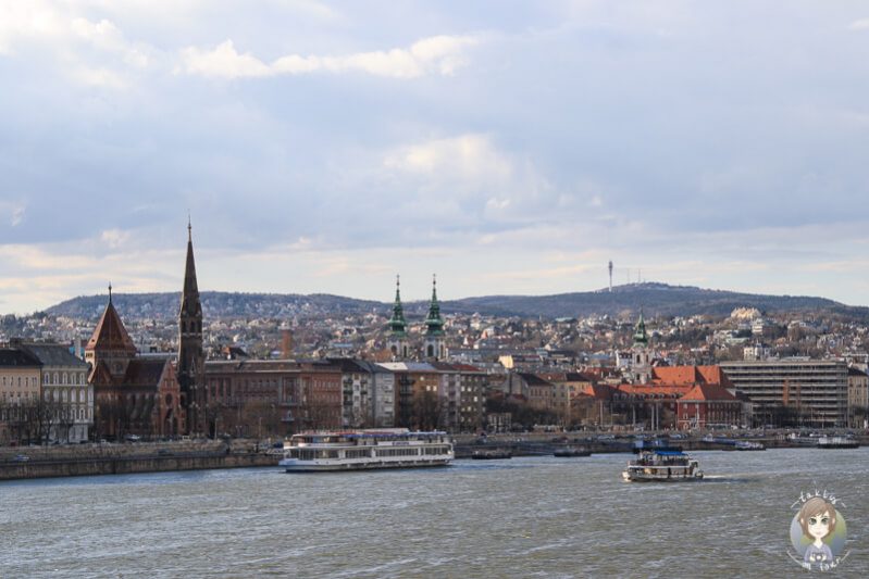 Blick auf Buda in Budapest