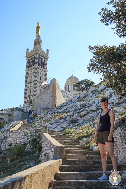 Auf dem Weg zur Basilika Notre-Dame de la Garde Marseille