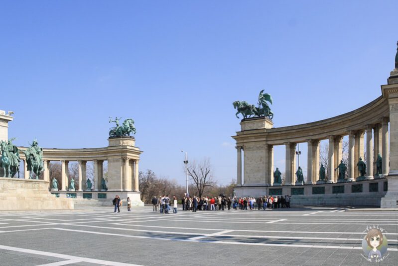 Der Heldenplatz in Pest Budapest