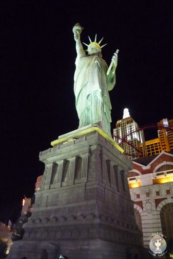 Hotel New York in Las Vegas bei Nacht