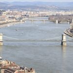 Blick auf die Kettenbrücke von Budapest