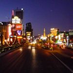 Blick ueber den Strip in Las Vegas