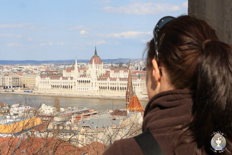 Blick auf den Stadtteil Buda von der Fischerbastei