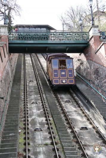 Diese Seilbahn fährt direkt zum Burgpalast in Budapest