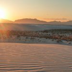 Sonnenuntergang in White Sands New Mexico