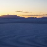 White Sands Sonnenuntergang in Amerika