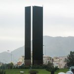 Ein Denkmal im Kreisverkehr von Palermo