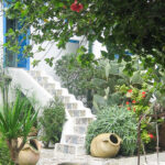 Blick in einen Innenhof von Sidi Bou Said auf unserem Besuch mit der AIDA in Tunis