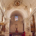 Blick in das Innere der Kirche St. Agostino in Palermo