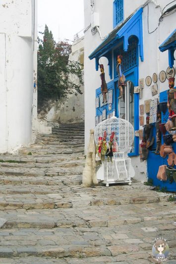 Souvenirlaeden in Sidi Bou Said in Tunis