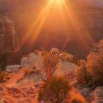 Sonnenuntergang am Grand Canyon in Arizona