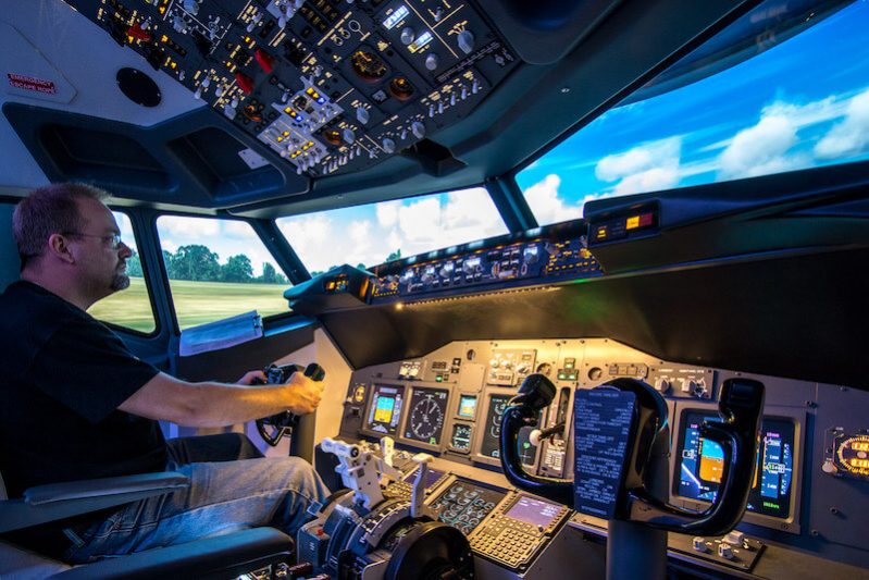 Was ein Spass im Flugsimulator Foto: ©Ingo Busch