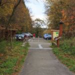 Der Kermeter Parkplatz direkt am Wanderweg in der Eifel