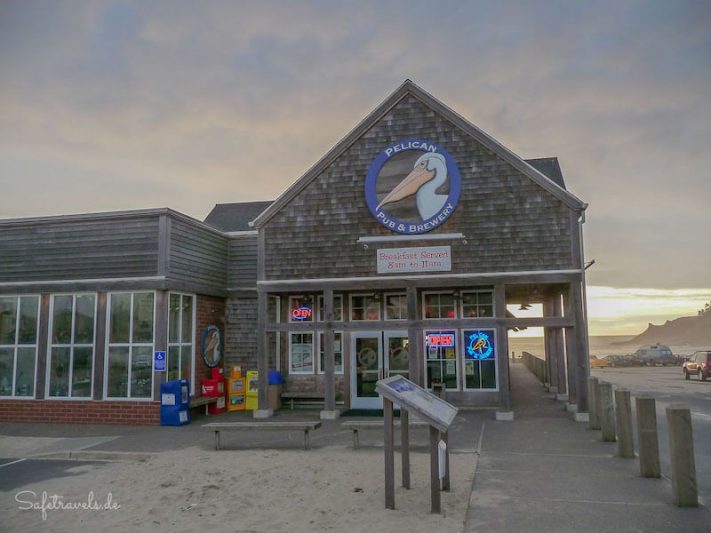 Westkueste USA Tipps von Safetravels ist die Pelican Pun and Brewery Foto: ©Silke Weidemann & Markus Ramm
