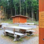 Picknickplätze und Treffpunkt der Rangerführungen am Wilden Kermeter