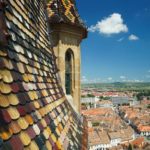 Sibiu in Rumänien von oben auf der Europareise von Comewithus2