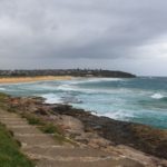 Spaziergang in Curl Curl mit Blick auf den Strand in New South Wales