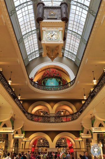 Blick hinauf im Queen Victoria Building in Sydney