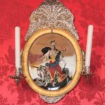 Ein antiker Kerzenhalter im Roten Saal vom Residenzschloss Detmold
