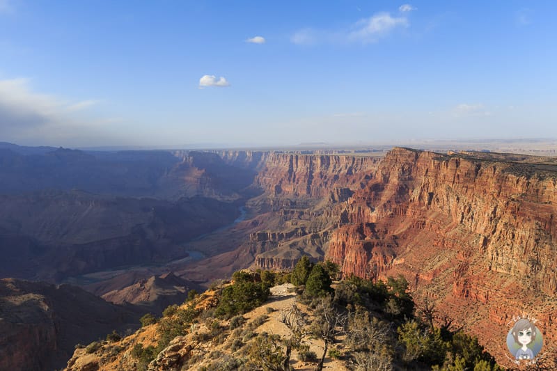 Gigantische Aussicht vom Desert View am Grand Canyon